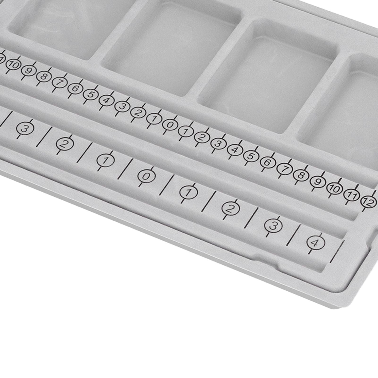 Beaded Measuring Board 4 Straight Channels 4 Recessed Compartments Bead Design Board for Creating Bracelets Necklaces