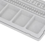 Beaded Measuring Board 4 Straight Channels 4 Recessed Compartments Bead Design Board for Creating Bracelets Necklaces