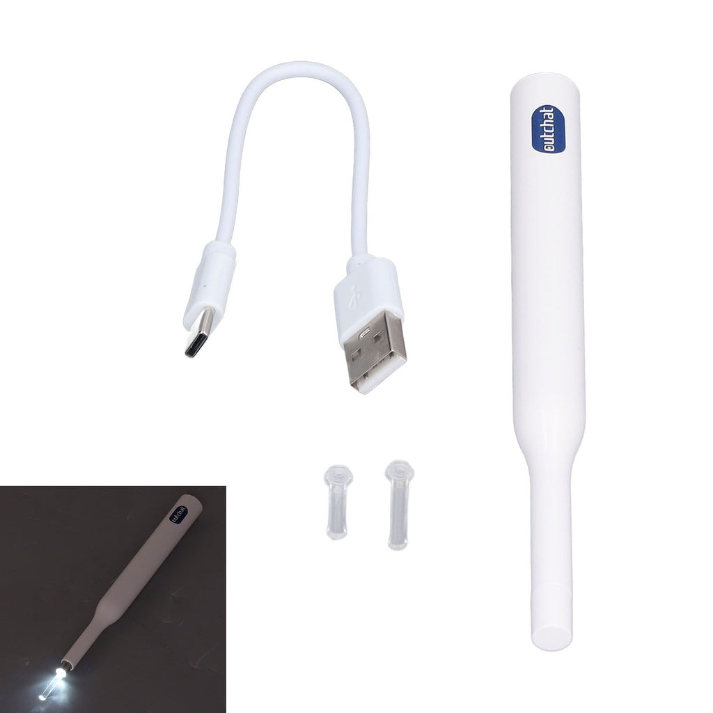 Wireless Otoscope 2.4Ghz Wireless 360 Degrees Wide Angle Lens 20fps CMOS Type C Charging Ear Scope for Home Hospital A