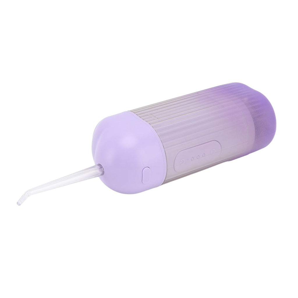 Electric Oral Irrigator 3 Modes High Frequency Pulse IPX7 Waterproof Portable Dental Oral Irrigator Teeth Cleaner Purple