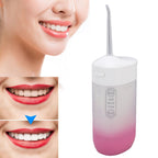 Electric Oral Irrigator Portable Telescopic High Pressure Water Teeth Cleaner Picks Teeth Cleaning Remove Tartar White