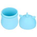 Ice Massage Roller Silica Gel Face Massage Shrink Pore Portable Facial Ice Roller Skin Care Ice Cube Tray Blue