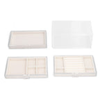Acrylic Jewelry Organizer Clear Acrylic Beige Drawer Desk Storage Jewelry Box for Stud Earrings Necklace Jewelry