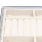 Acrylic Jewelry Organizer Clear Acrylic Beige Drawer Desk Storage Jewelry Box for Stud Earrings Necklace Jewelry