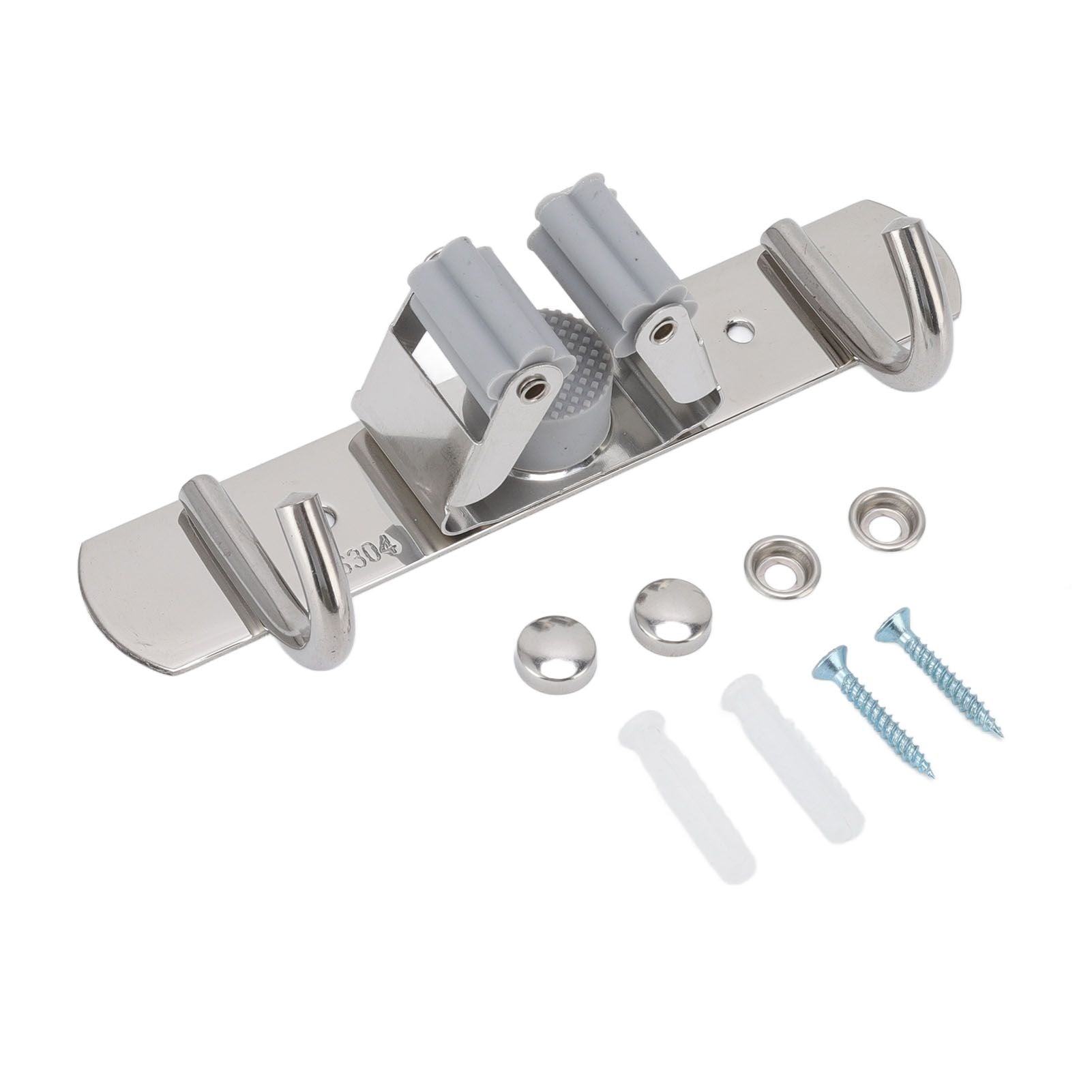 Wall Mounted Mop Organizer Holder Kitchen Bathroom Hardware Hook Pendant Balcony Mop Clip Rag Hook Punch Free Perforations