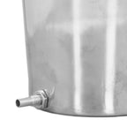 2L Enema Bucket Kit with Silicone Tubing Nozzle Tips Storage Bag Stainless Steel Coffee Milk Barrel