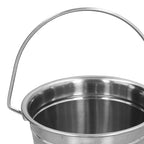 2L Enema Bucket Kit with Silicone Tubing Nozzle Tips Storage Bag Stainless Steel Coffee Milk Barrel
