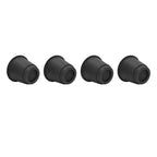 4 Pcs Plastic Furniture Risers 5 Inch Heavy Duty Stackable Circle Bed Lifter for Bed Chair Table Sofa Black