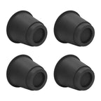 4 Pcs Plastic Furniture Risers 5 Inch Heavy Duty Stackable Circle Bed Lifter for Bed Chair Table Sofa Black