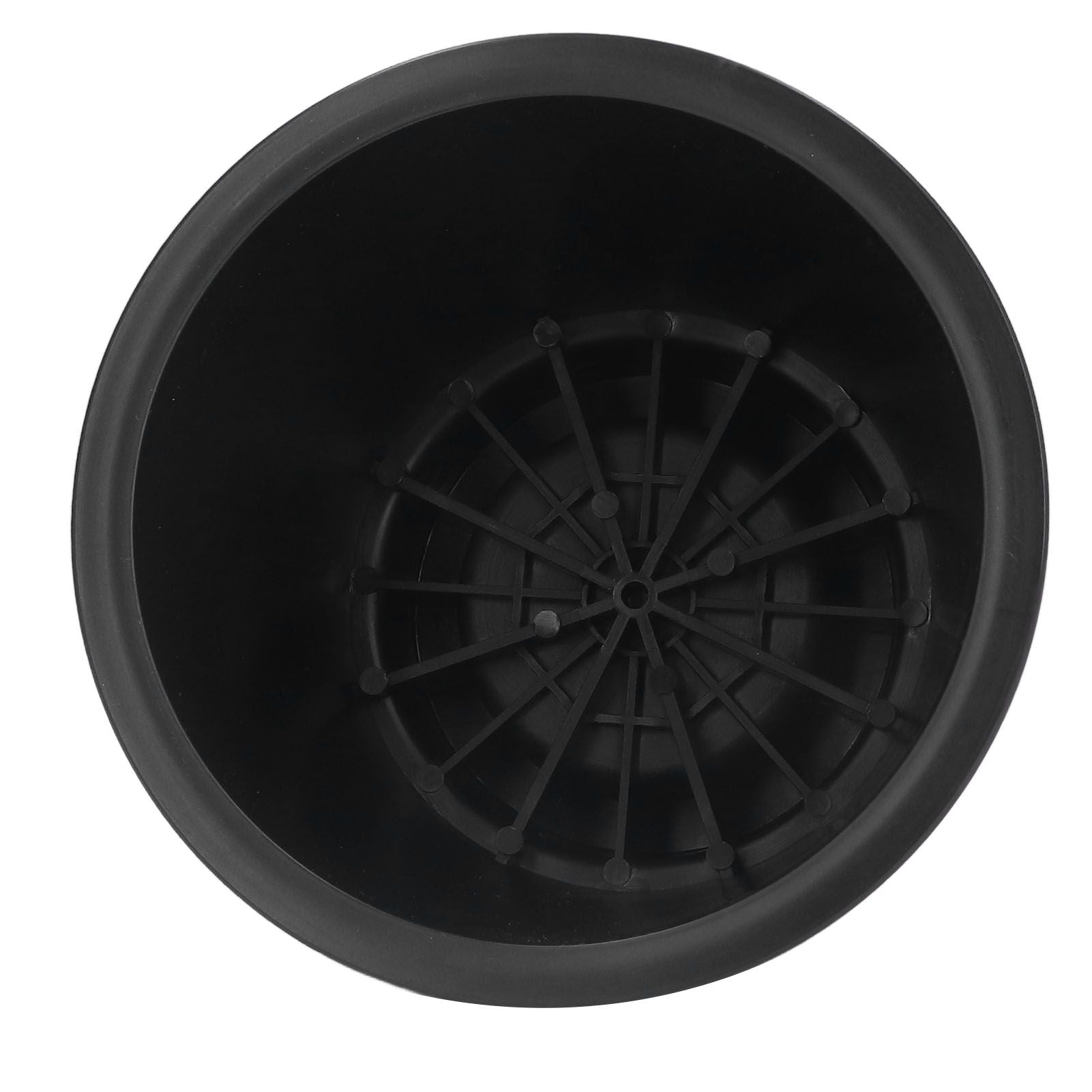 4 Pcs Plastic Furniture Risers 5 Inch Heavy Duty Stackable Circle Bed Lifter for Bed Chair Table Sofa Black