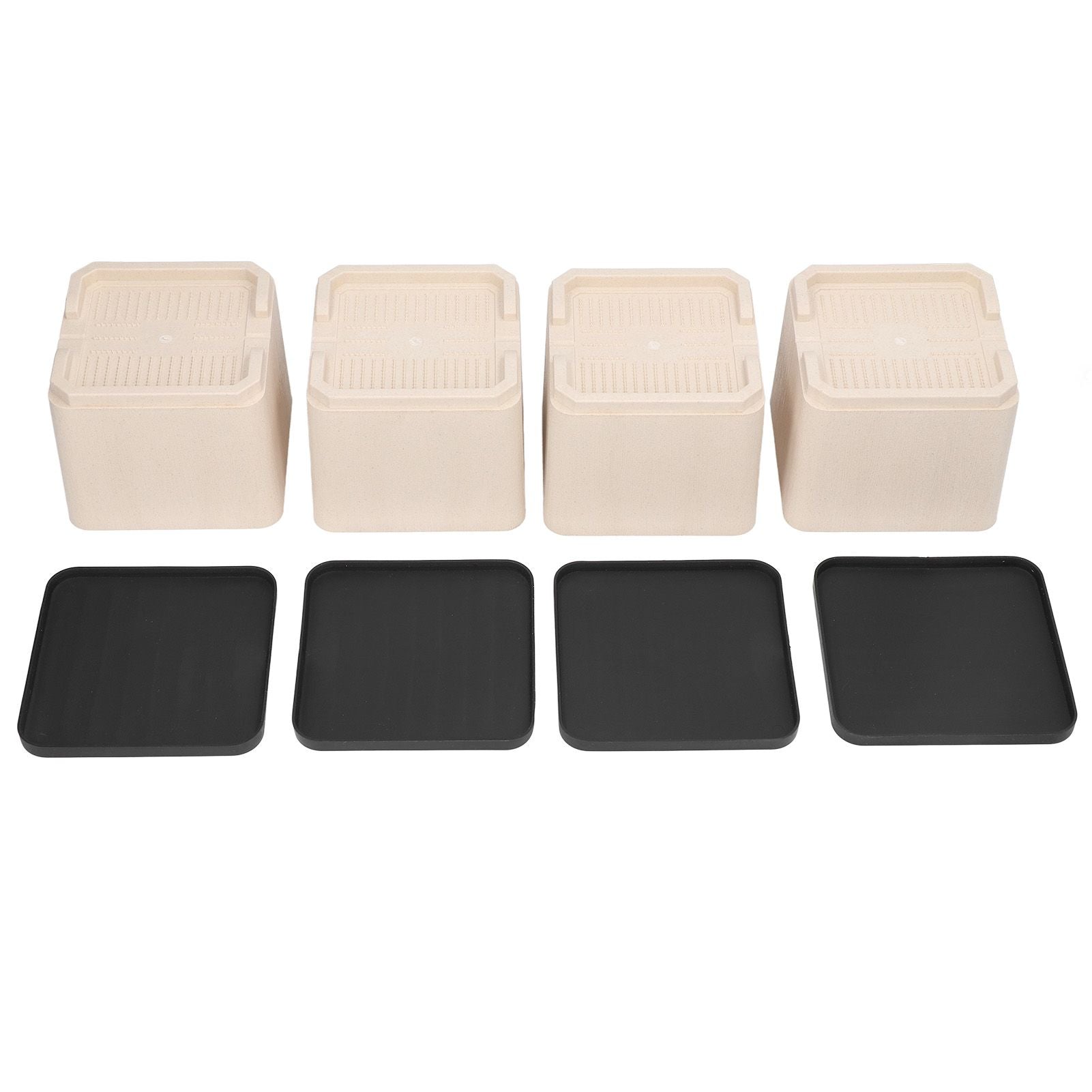4Pcs Bed Risers Plastic Anti Vibration Pads Furniture Risers for Washing Machine Cabinet Sofa