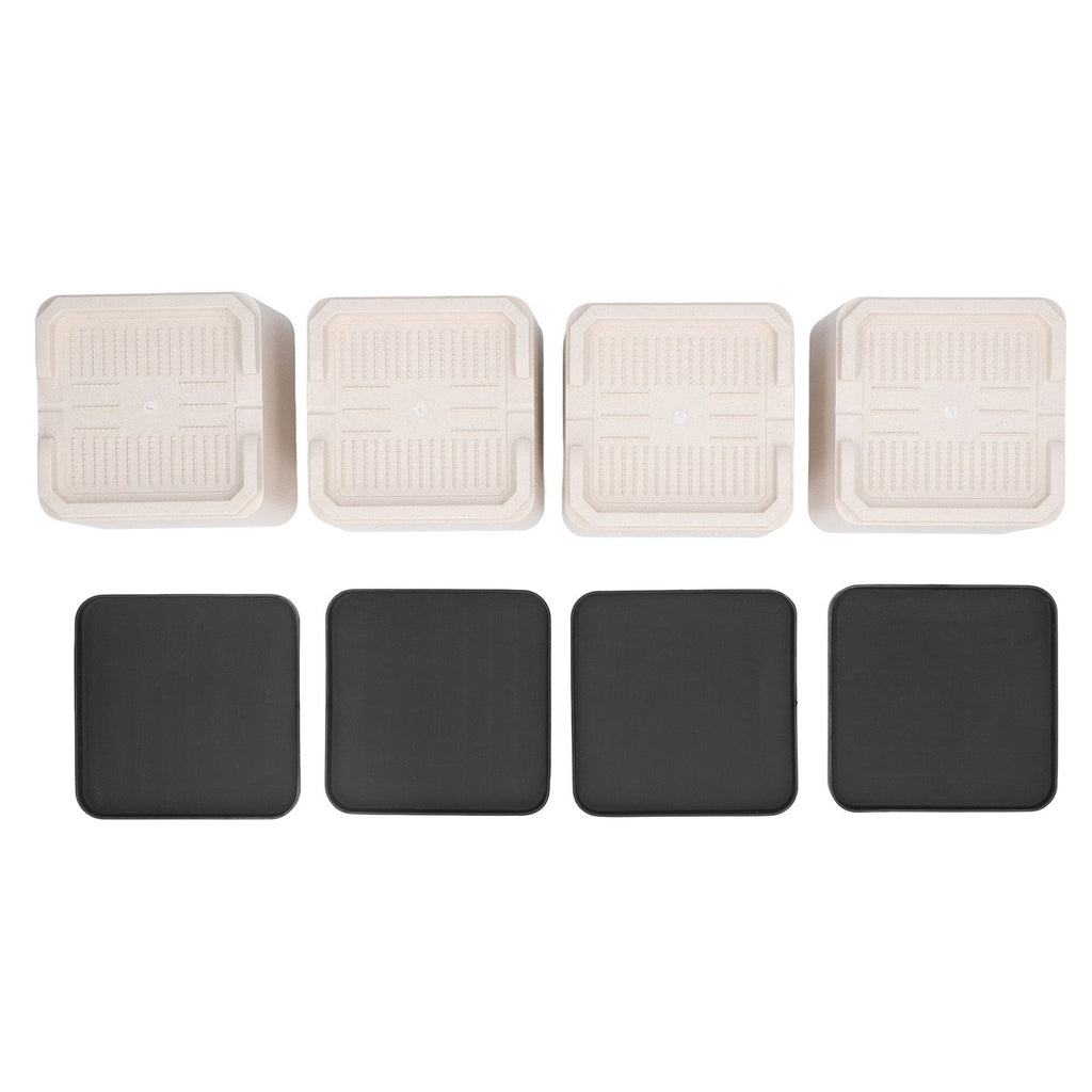 4Pcs Bed Risers Plastic Anti Vibration Pads Furniture Risers for Washing Machine Cabinet Sofa