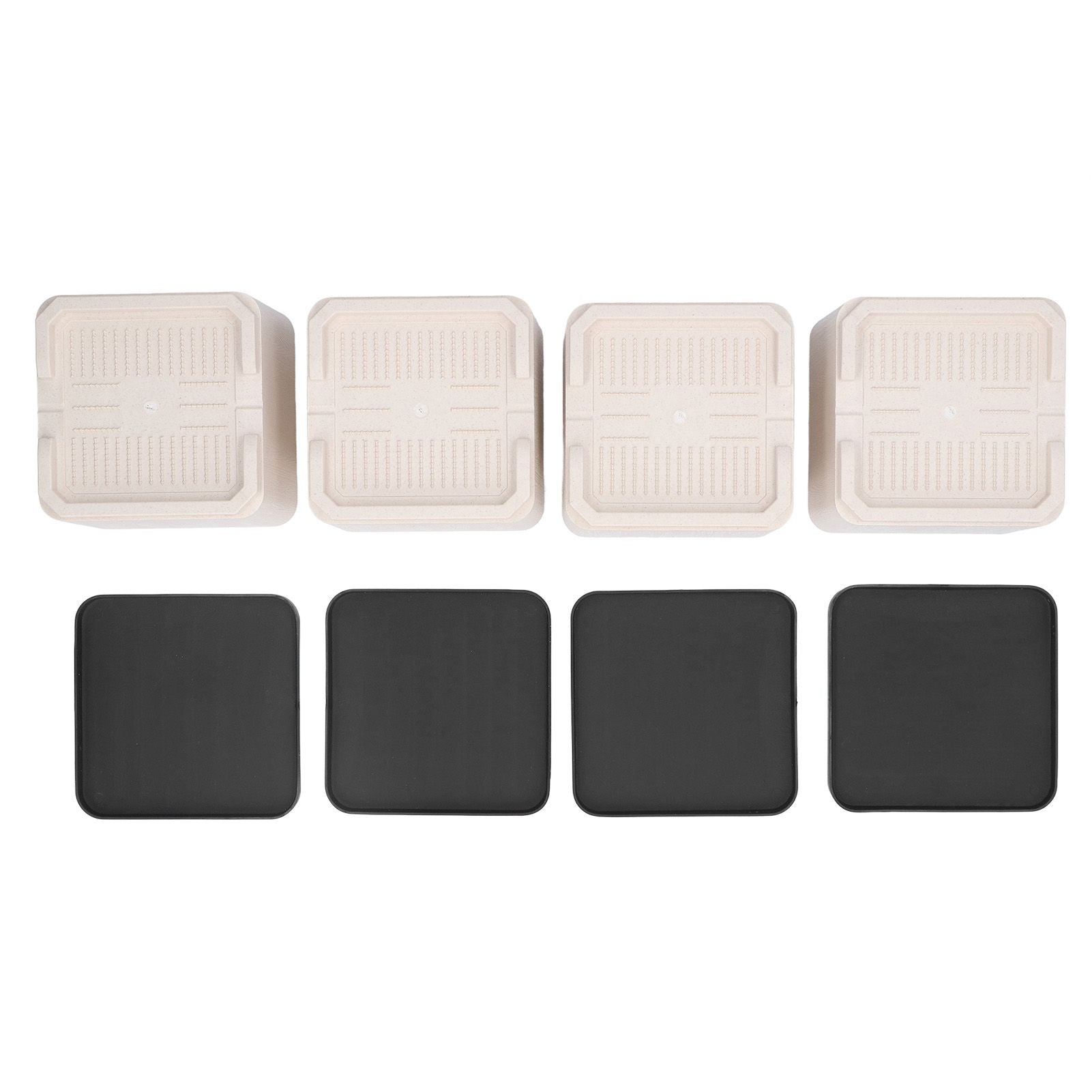4Pcs Bed Risers Plastic Anti Vibration Pads Furniture Risers for Washing Machine Cabinet Sofa