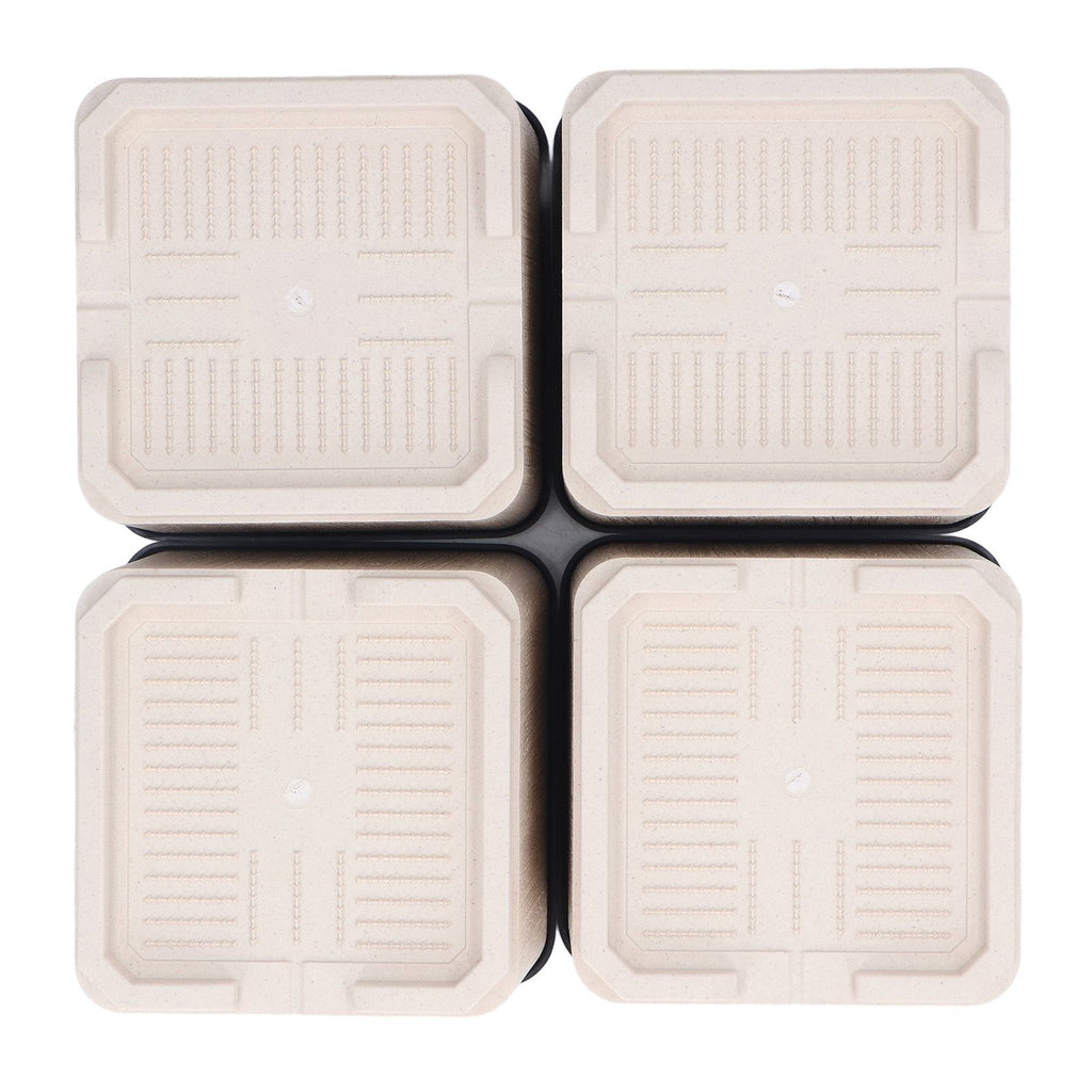 4Pcs Bed Risers Plastic Anti Vibration Pads Furniture Risers for Washing Machine Cabinet Sofa