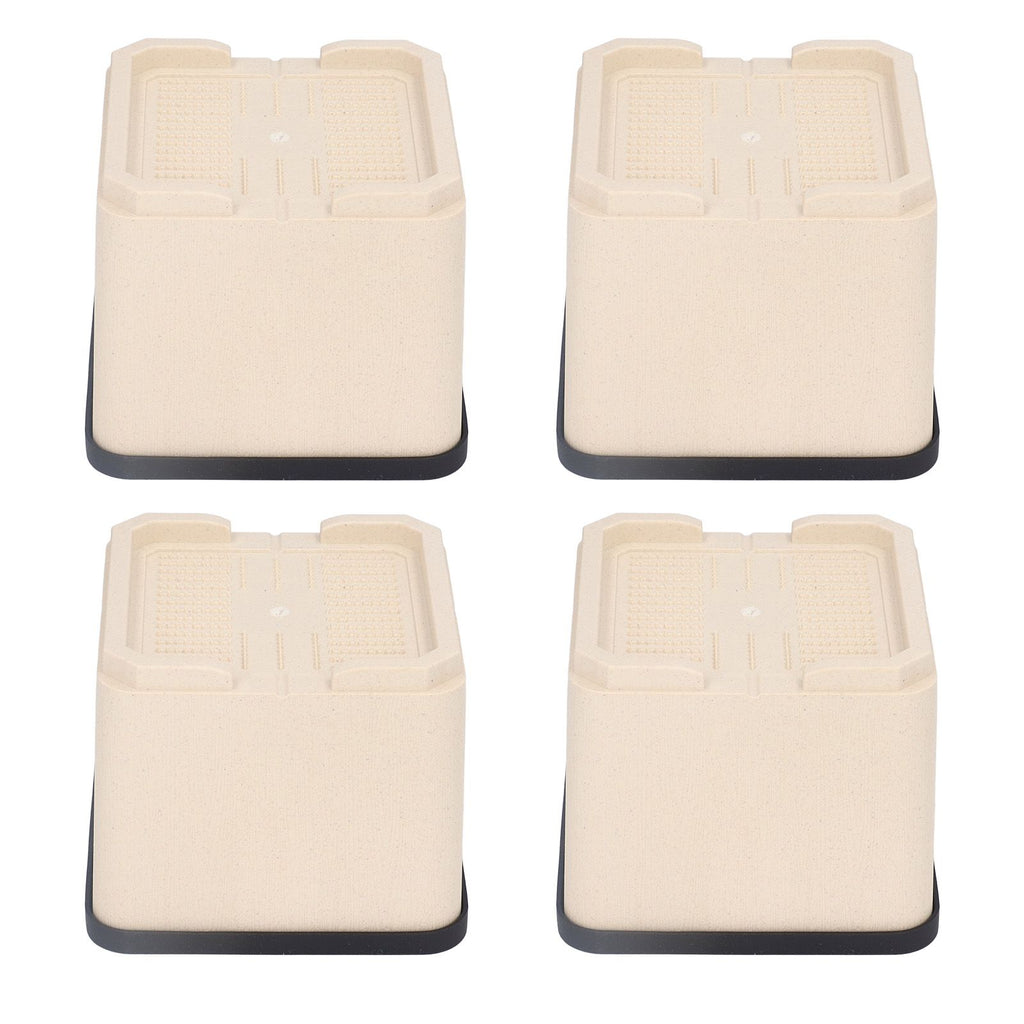 4Pcs Bed Risers Plastic Anti Vibration Pads Furniture Risers for Washing Machine Cabinet Sofa