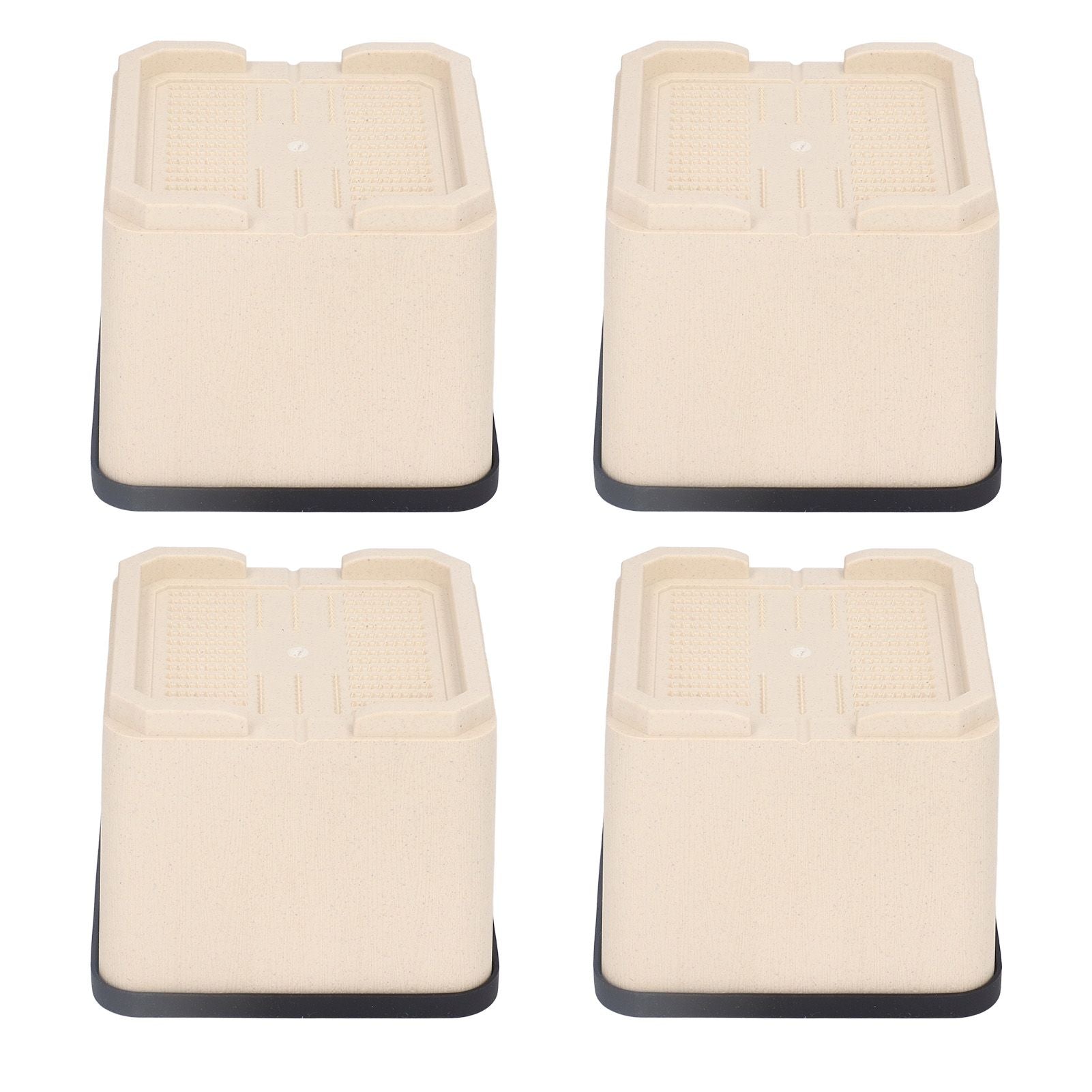 4Pcs Bed Risers Plastic Anti Vibration Pads Furniture Risers for Washing Machine Cabinet Sofa