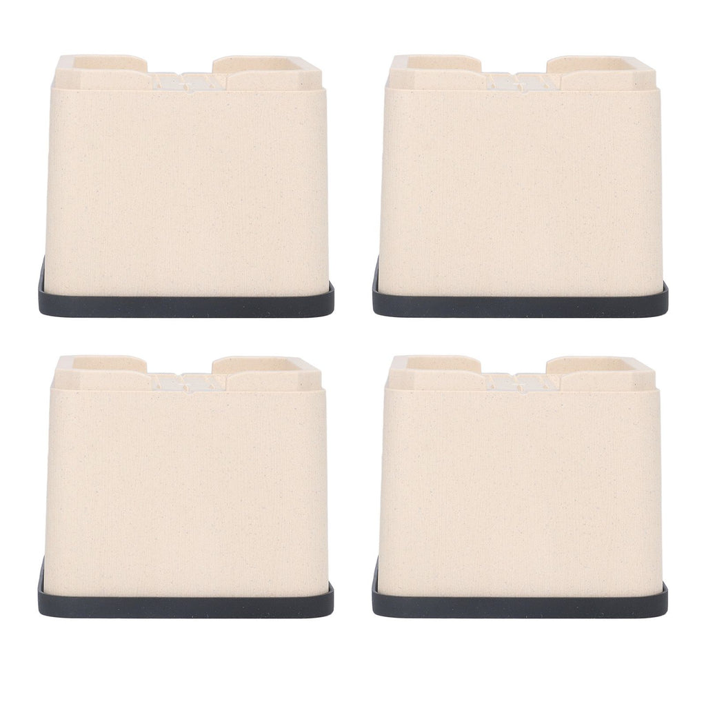 4Pcs Bed Risers Plastic Anti Vibration Pads Furniture Risers for Washing Machine Cabinet Sofa