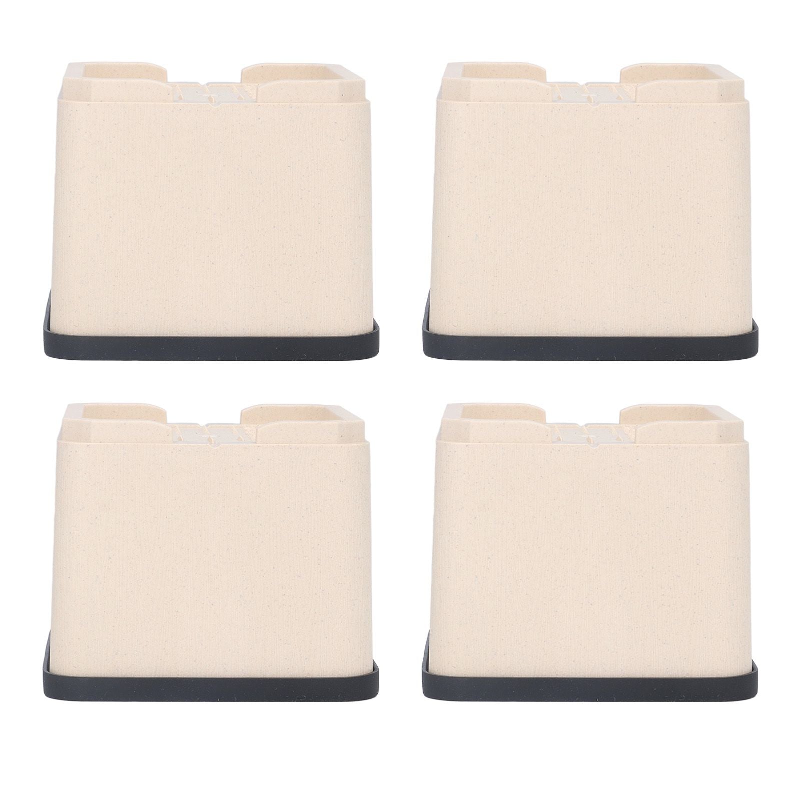 4Pcs Bed Risers Plastic Anti Vibration Pads Furniture Risers for Washing Machine Cabinet Sofa