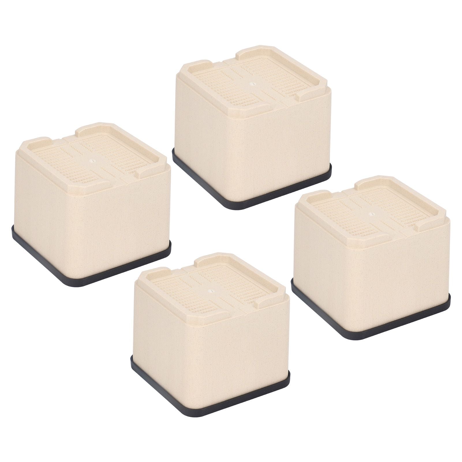 4Pcs Bed Risers Plastic Anti Vibration Pads Furniture Risers for Washing Machine Cabinet Sofa