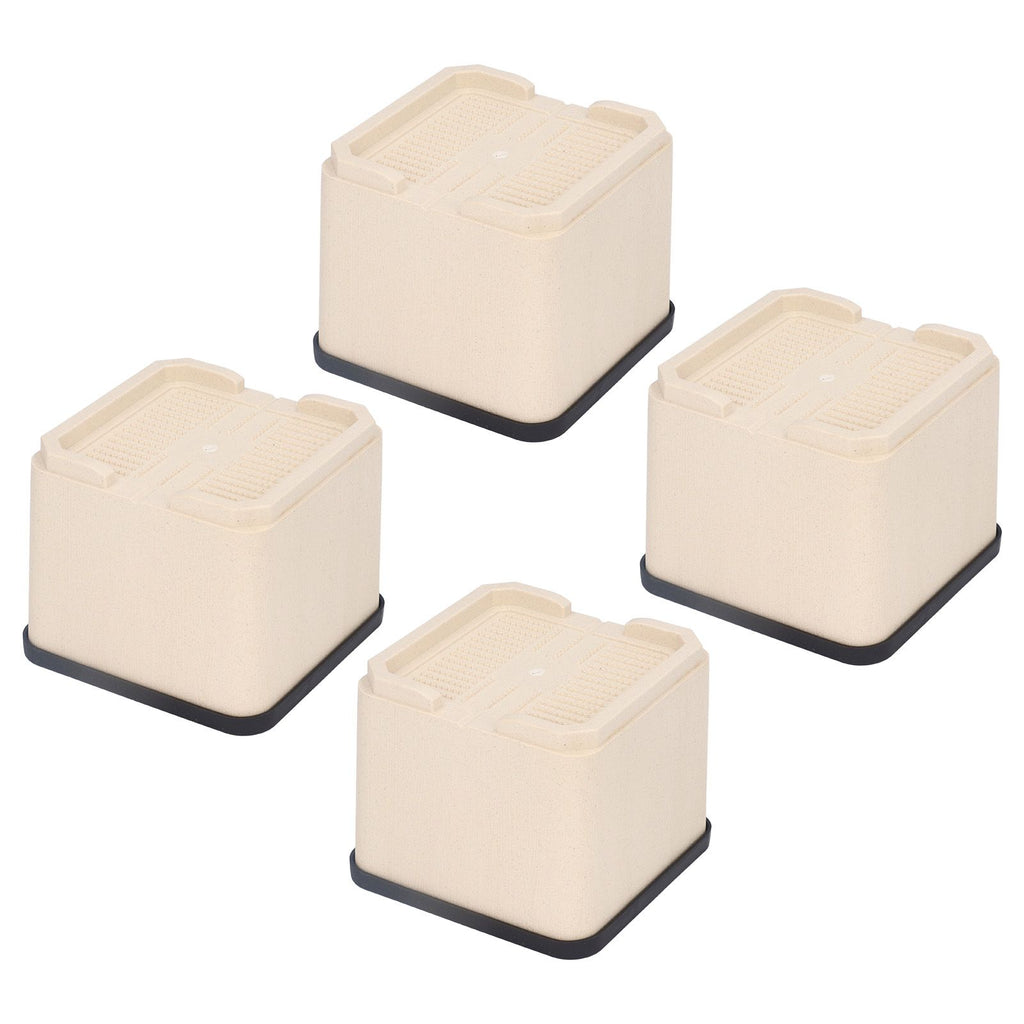 4Pcs Bed Risers Plastic Anti Vibration Pads Furniture Risers for Washing Machine Cabinet Sofa
