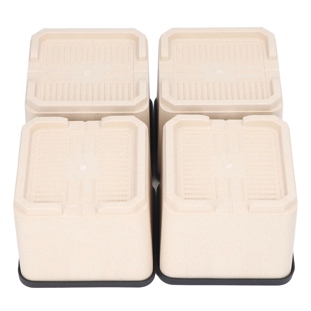 4Pcs Bed Risers Plastic Anti Vibration Pads Furniture Risers for Washing Machine Cabinet Sofa