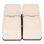 4Pcs Bed Risers Plastic Anti Vibration Pads Furniture Risers for Washing Machine Cabinet Sofa
