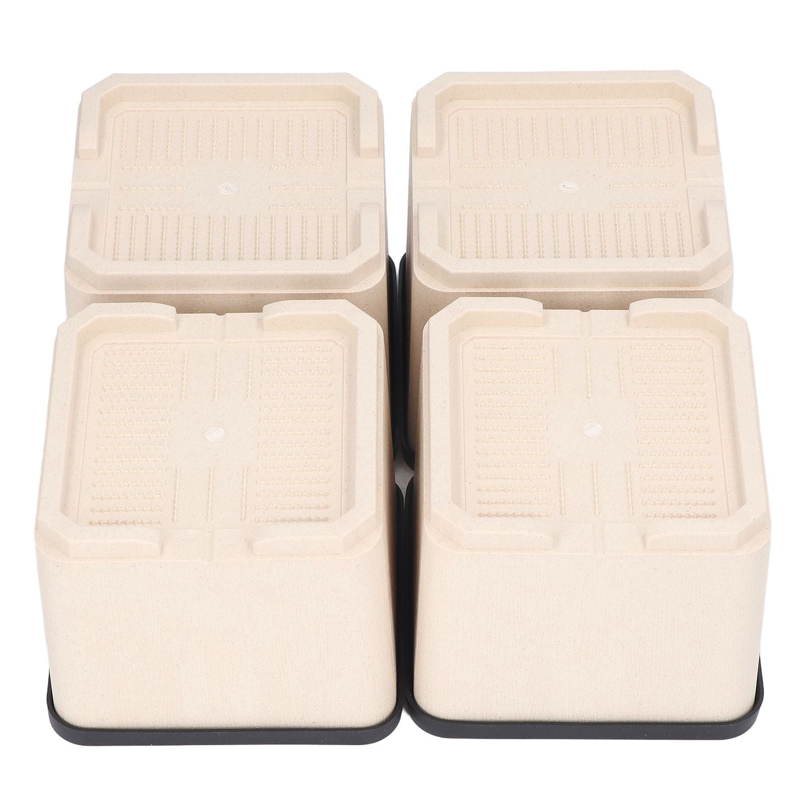 4Pcs Bed Risers Plastic Anti Vibration Pads Furniture Risers for Washing Machine Cabinet Sofa