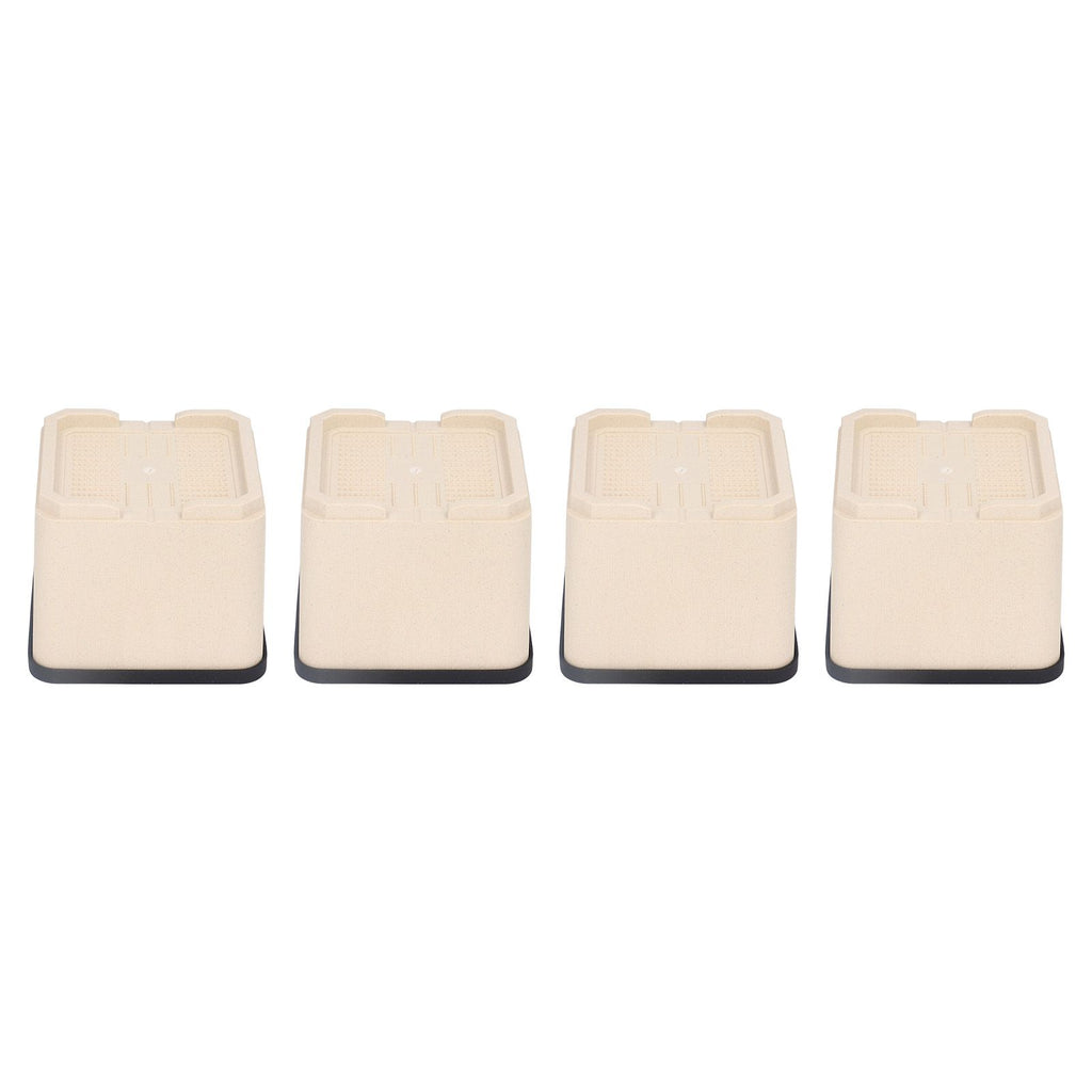 4Pcs Bed Risers Plastic Anti Vibration Pads Furniture Risers for Washing Machine Cabinet Sofa