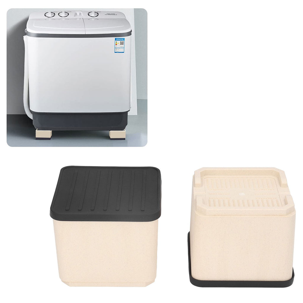 4Pcs Bed Risers Plastic Anti Vibration Pads Furniture Risers for Washing Machine Cabinet Sofa