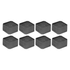 8 Set Full Covered Bed Risers Anti Slip Stackable Furniture Risers for Cabinet Washing Machine Base Tables Chairs