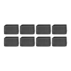 8 Set Full Covered Bed Risers Anti Slip Stackable Furniture Risers for Cabinet Washing Machine Base Tables Chairs