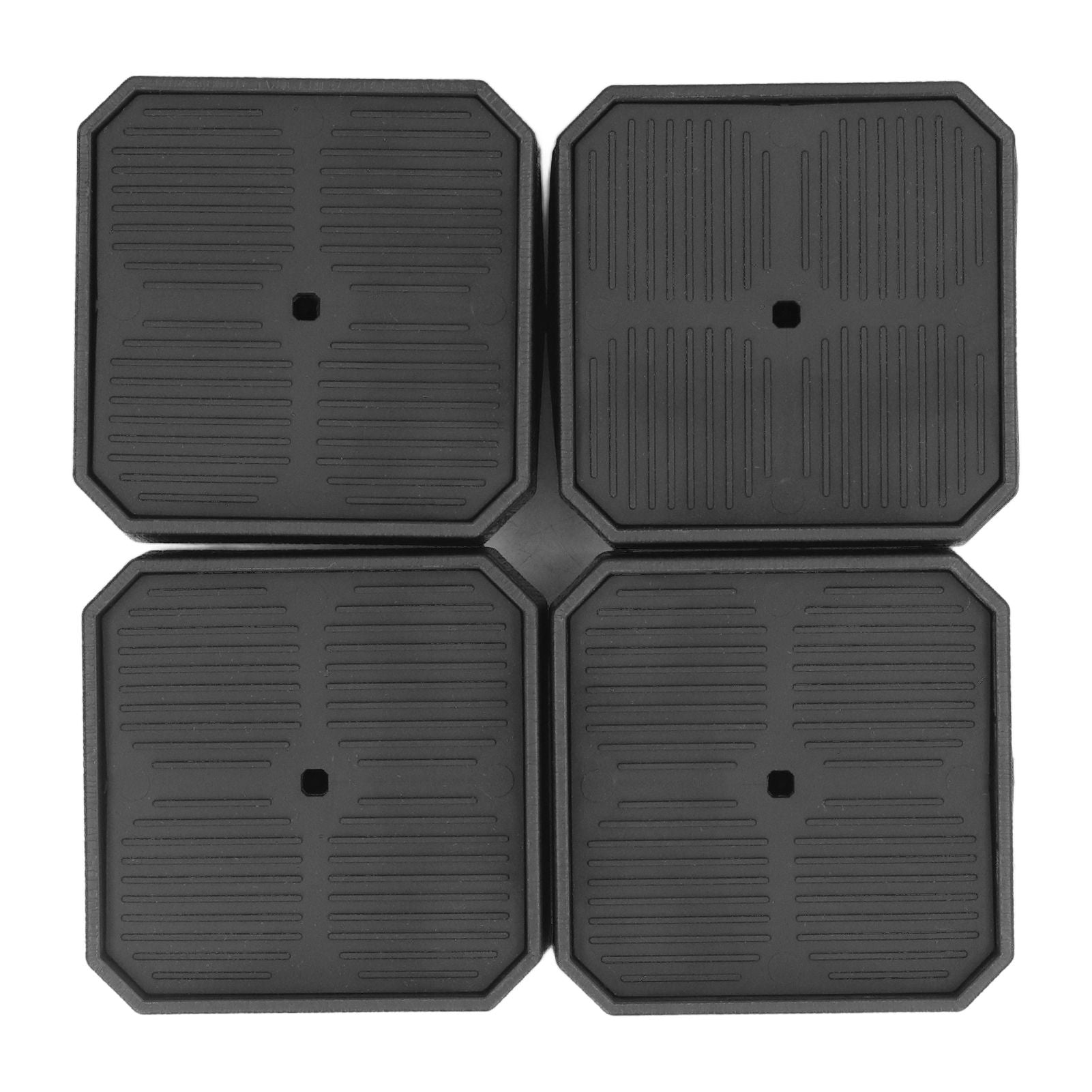 8 Set Full Covered Bed Risers Anti Slip Stackable Furniture Risers for Cabinet Washing Machine Base Tables Chairs