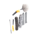 9pcs Microfiber Duster Kit Extendable Feather Duster House Cleaning Tool for Ceiling Fan Car