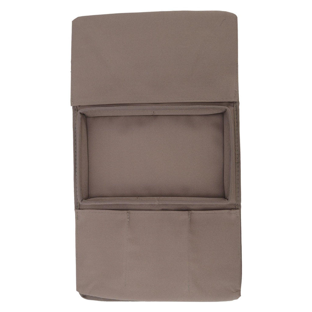Sofa Tray Folding Arm Storage Holder Table 600D Oxford Cloth Side Pockets for Couch Coffee