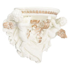 Resin Angel Wall Shelf European Exquisite Beautiful Decoration Rack for Bedroom Living Room Kitchen Beige Gold