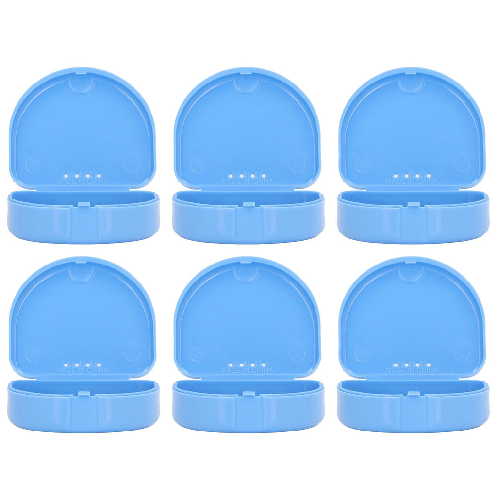 12 Pcs Denture Box Plastic Tooth Dental Orthodontic Retainer Compact Storage Case