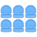 12 Pcs Denture Box Plastic Tooth Dental Orthodontic Retainer Compact Storage Case