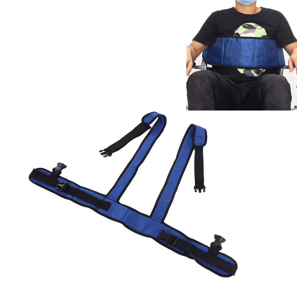 Wheelchair Seat Belt Mesh Breathable Adjustable Wheelchair Restraints Strap for Patient Elderly Disabled