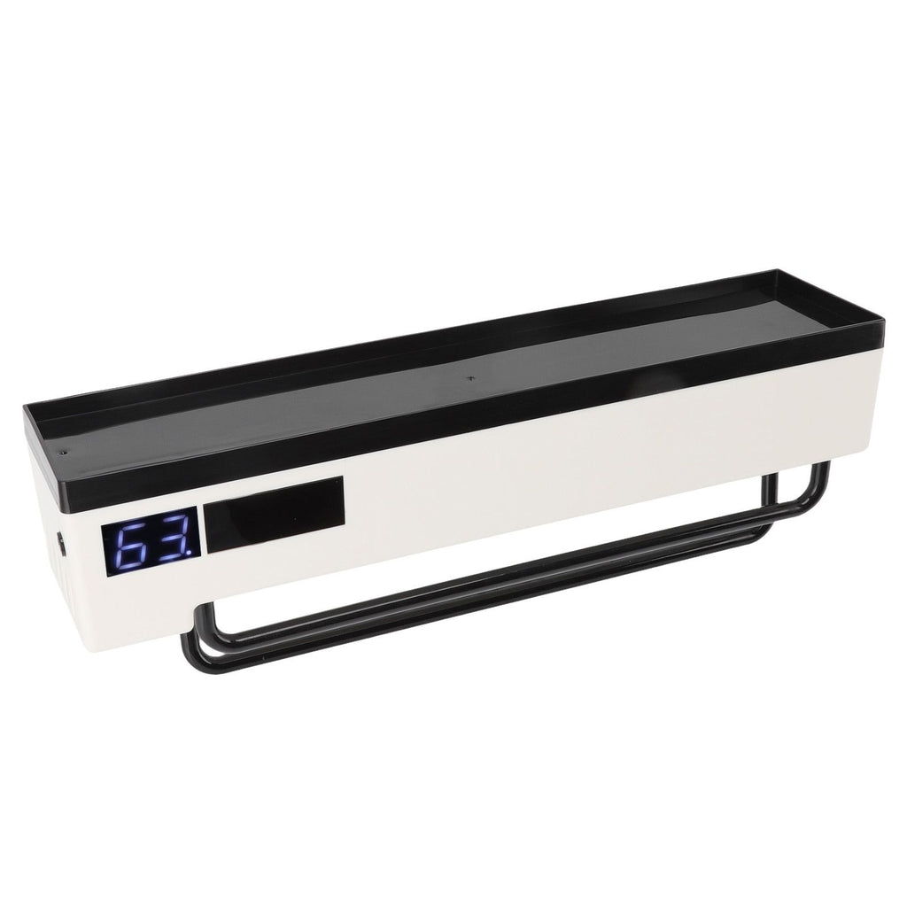 Toothbrush Holder UVC Disinfection 2 in 1 Solar Charging Digital Display Wall Mounted Automatic Toothbrush Sterilizer