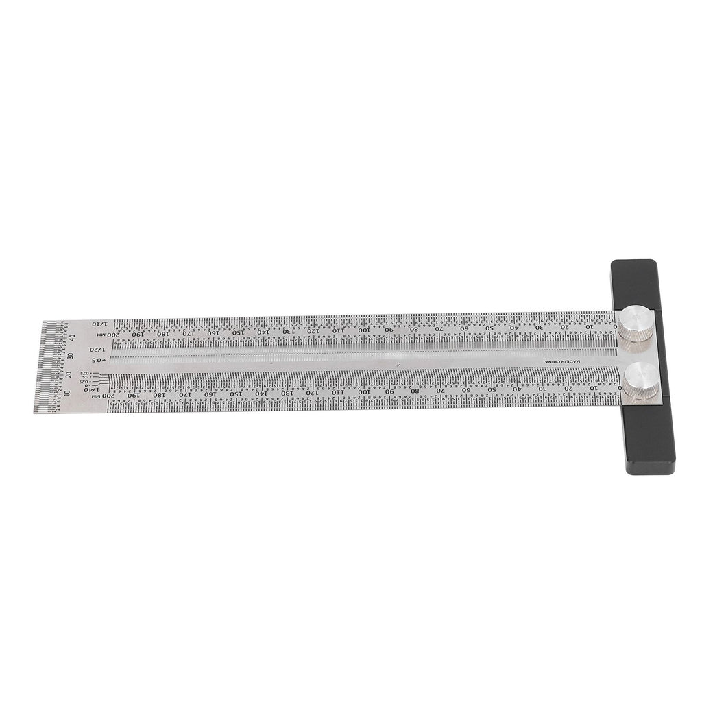 Woodworking Marking T Rulers Positioning Scribing Ruler Gauge Carpenter Measuring Mark Ruler 200mm