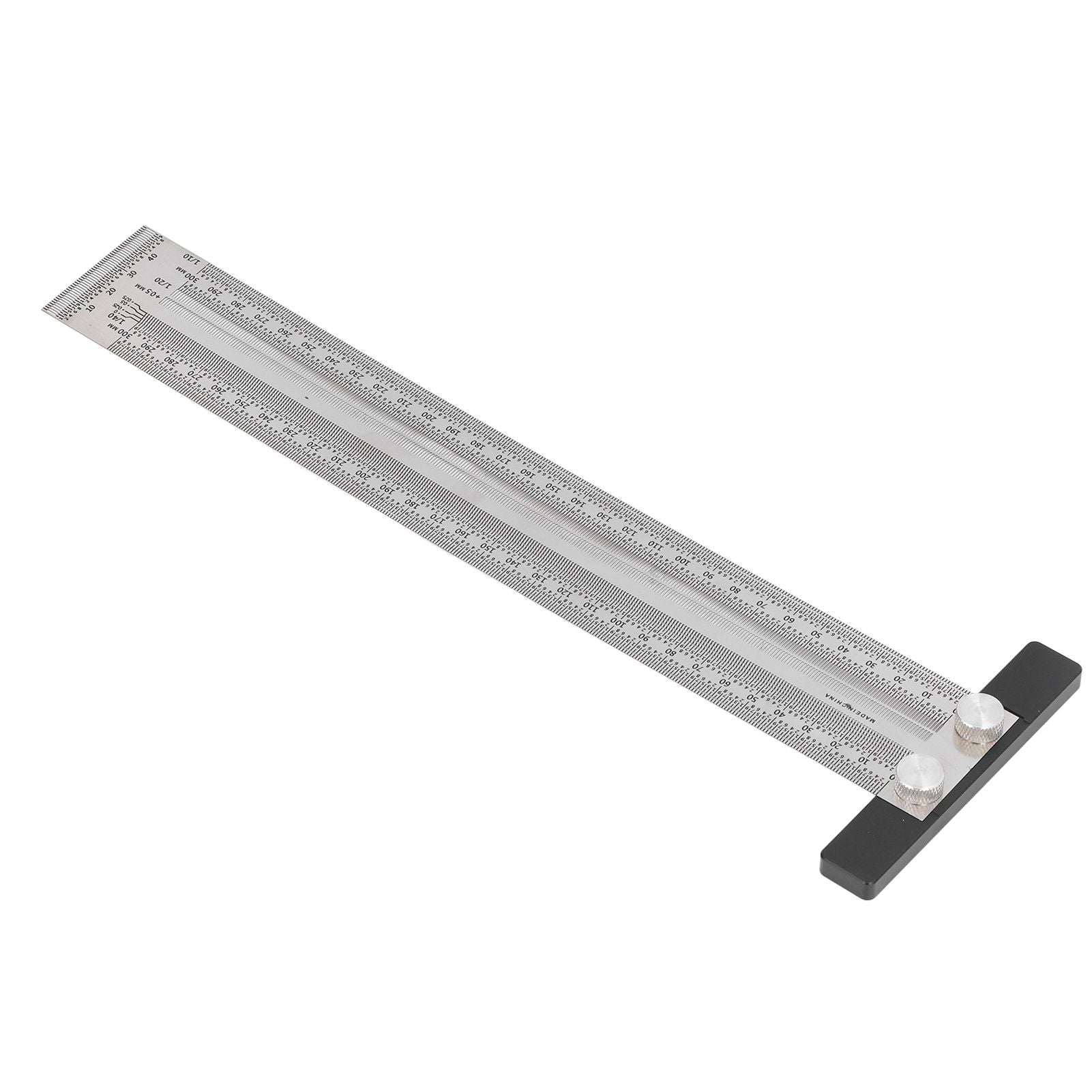 Woodworking Marking T Rulers Positioning Scribing Ruler Gauge Carpenter Measuring Mark Ruler 300mm