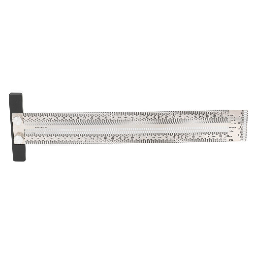 Woodworking Marking T Rulers Positioning Scribing Ruler Gauge Carpenter Measuring Mark Ruler 300mm
