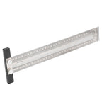 Woodworking Marking T Rulers Positioning Scribing Ruler Gauge Carpenter Measuring Mark Ruler 300mm