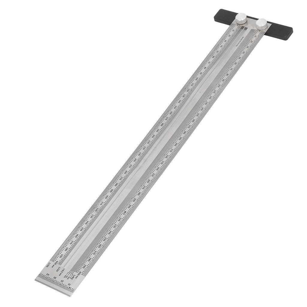 Woodworking Marking T Rulers Positioning Scribing Ruler Gauge Carpenter Measuring Mark Ruler 400mm