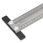 Woodworking Marking T Rulers Positioning Scribing Ruler Gauge Carpenter Measuring Mark Ruler 400mm