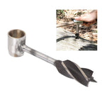 Outdoor Survival Multitool Stainless Steel Hole Drilling Punching Tool with Storage Bag Brown