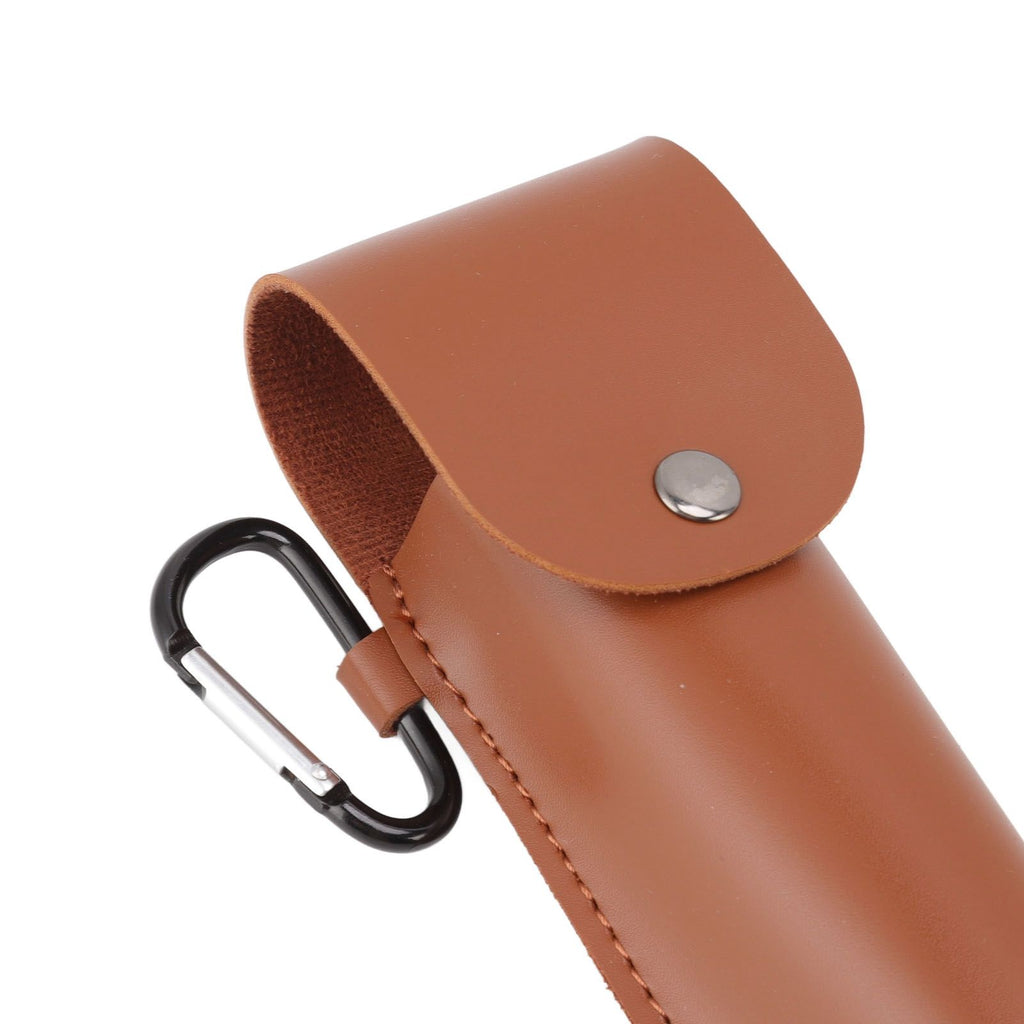 Outdoor Survival Multitool Stainless Steel Hole Drilling Punching Tool with Storage Bag Brown