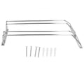 Stainless Steel Double Row Wine Glass Stemware Rack Hanging Stemware Holder Under CabinetM