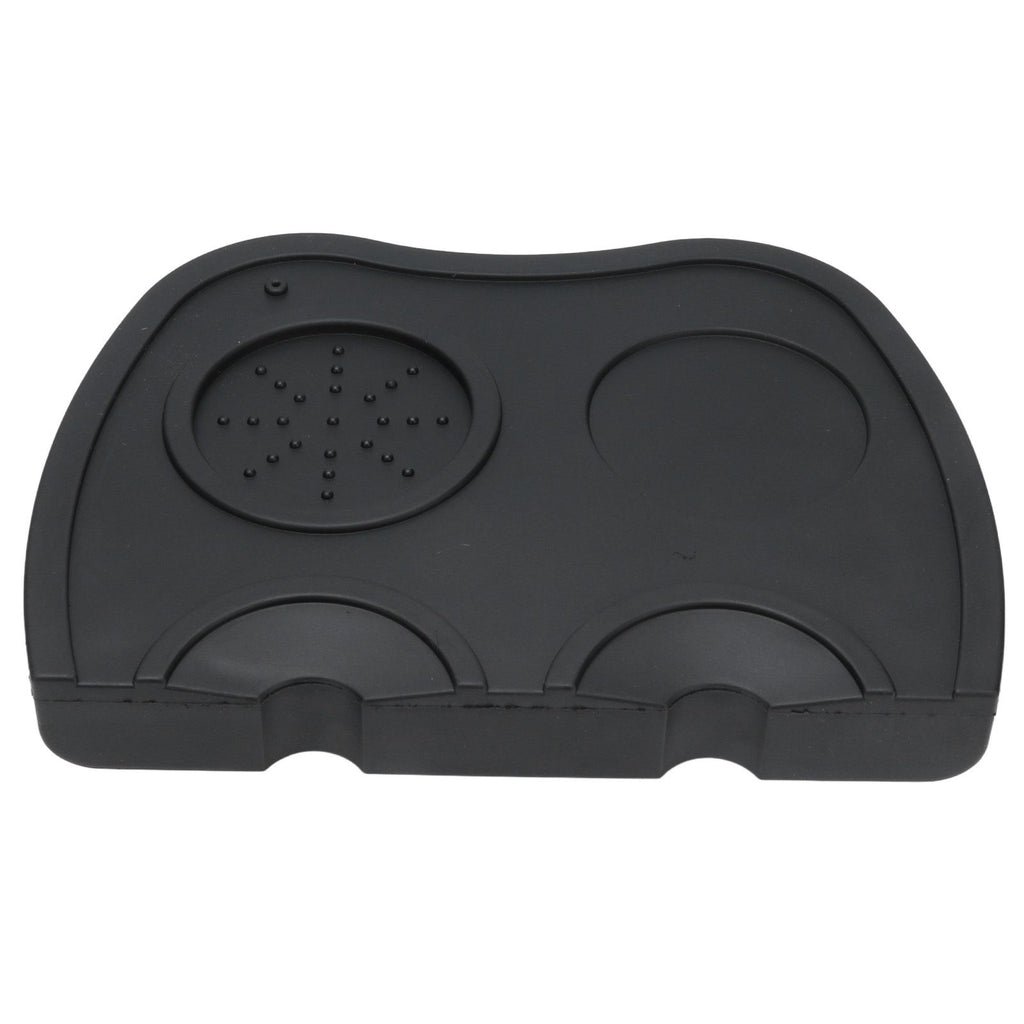 Silicone Coffee Tamper Pad Anti Slip Soft Tamper Mat Heat Resistant Corner Tamping Mat for HomeBlack