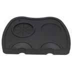 Silicone Coffee Tamper Pad Anti Slip Soft Tamper Mat Heat Resistant Corner Tamping Mat for HomeBlack